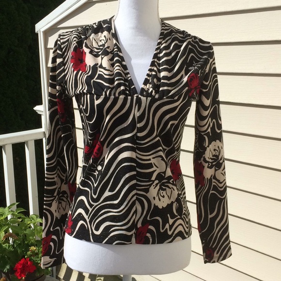 Fashion Bug Print Top (like new) - Picture 1 of 8